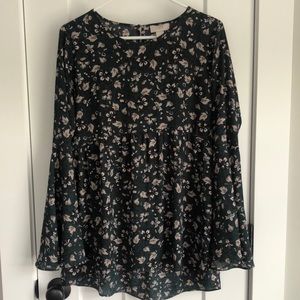 LOFT | Boho Floral Blouse